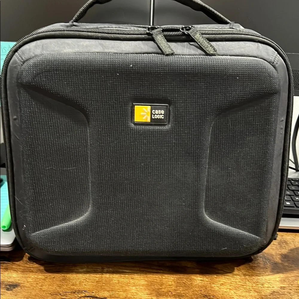 Black Hard Shell Camera Case with Contoured Design